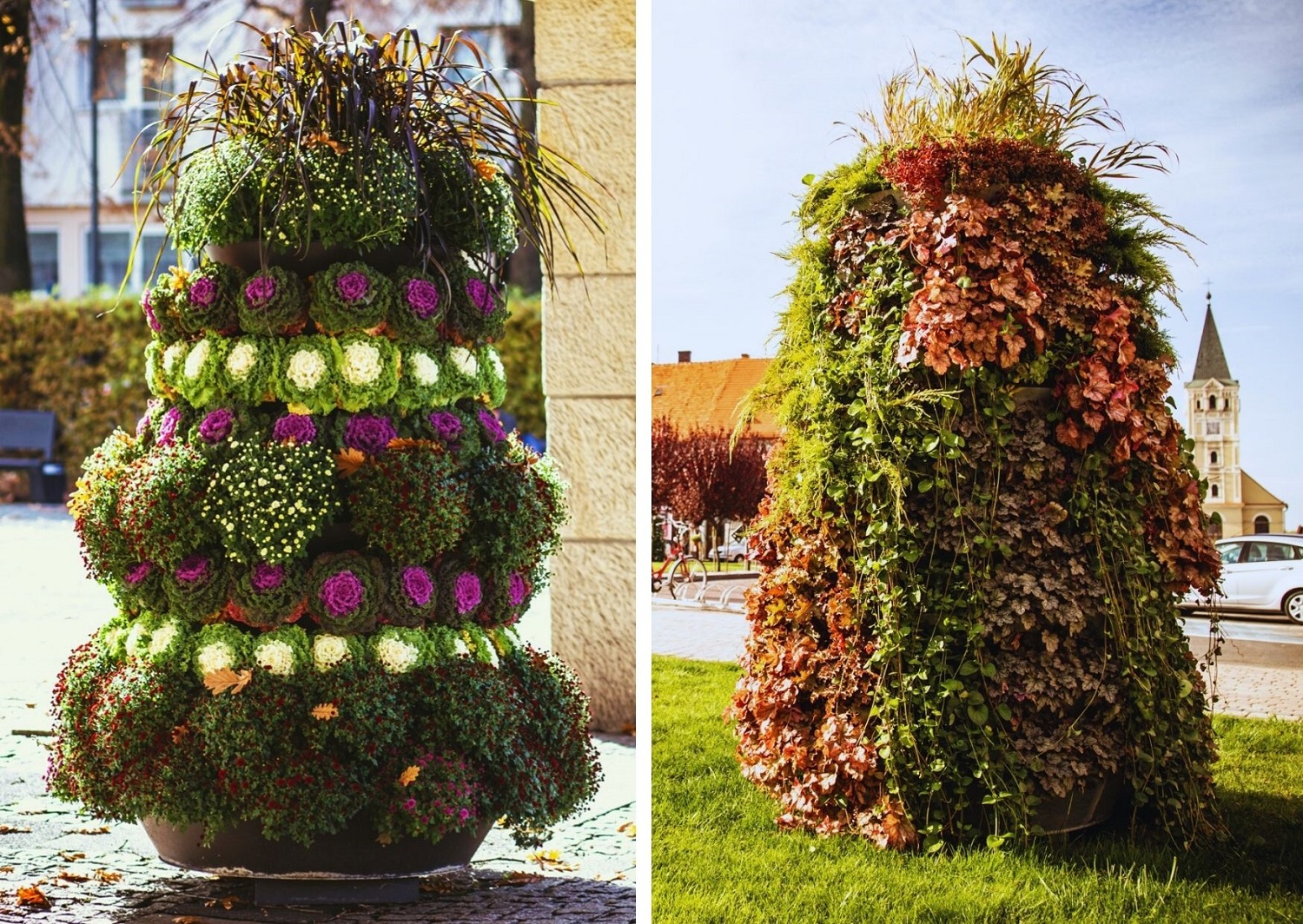 flower-towers-as-autumn-decoration